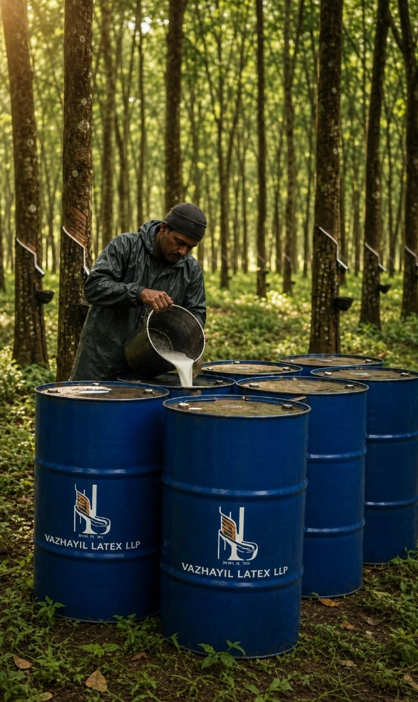 Field collection of fresh natural rubber latex from growers